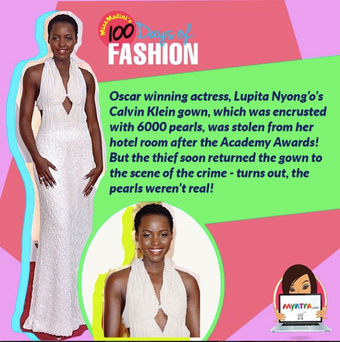 Day 72: When Lupita Nyong’o Wore A White Lie To The Oscars!