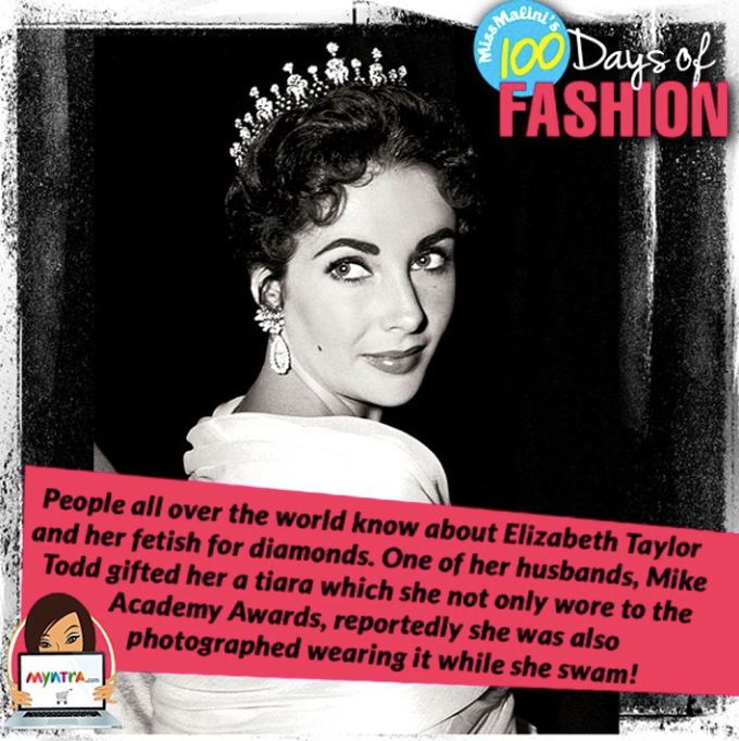 Day 95: Elizabeth Taylor Even Swam In Diamonds!