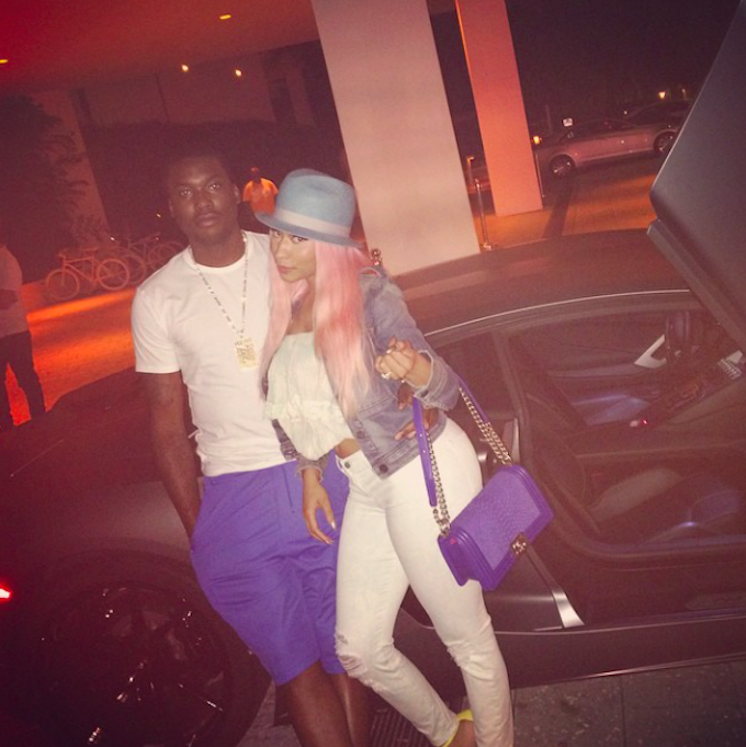 Meek Mill and Nicki Minaj (Source: Instagram/@NickiMinaj)