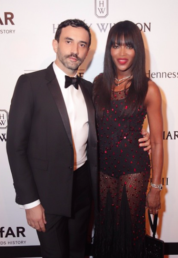 Riccardo Tisci and Naomi Campbell (Source: Instagram/ @givenchyofficial)