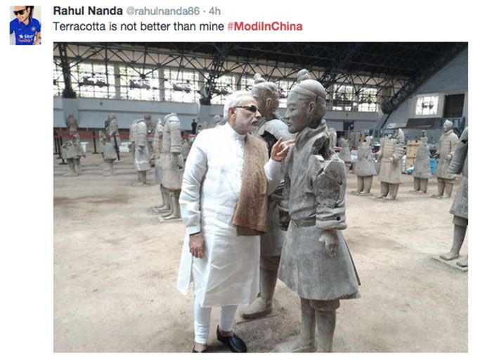 Source: Twitter | #ModiInChina