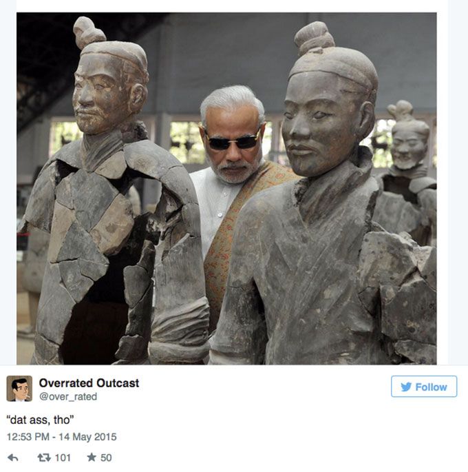 Source: Twitter | #ModiInChina