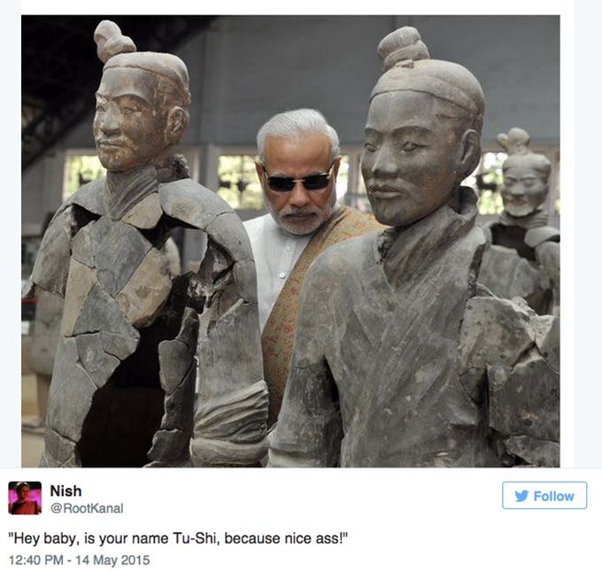 Source: Twitter | #ModiInChina