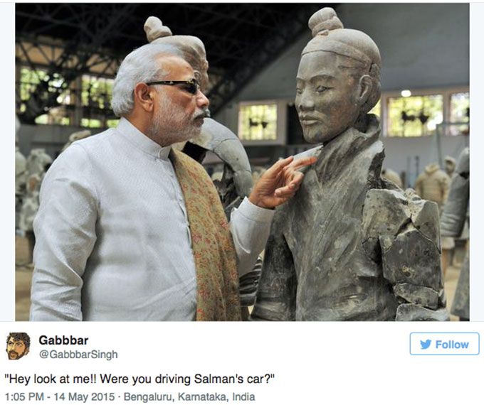 Source: Twitter | #ModiInChina