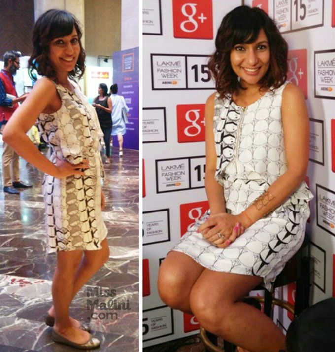 MissMalini in Turquoise & Gold's summer 2015 collection.