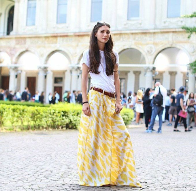 Floor length belts skirts for the city gypsy girl (Pic: @nytimesfashion on Instagram)