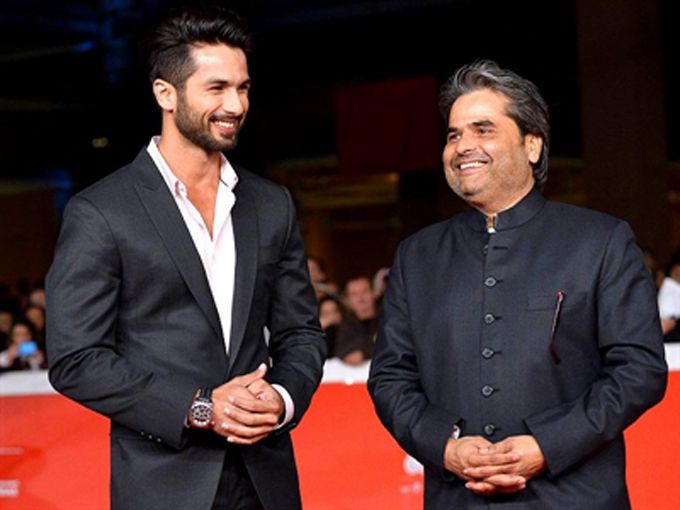 Shahid Kapoor and Vishal Bhardwaj at the Rome Film Festival