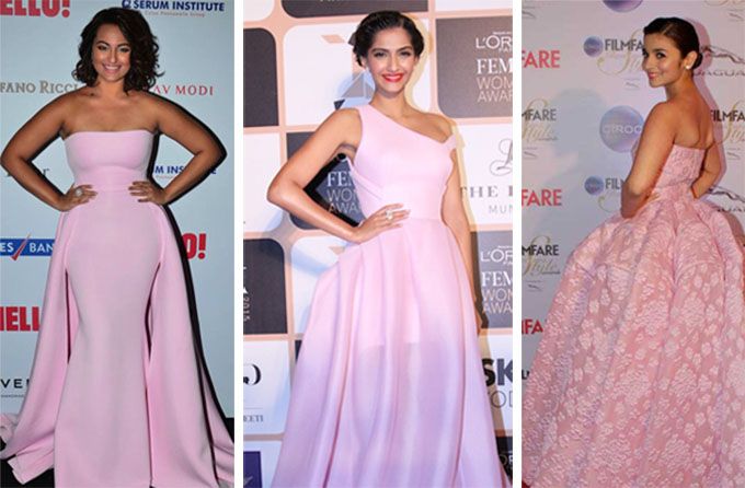 Battle Of The Pink Dresses: Who Wore It Better – Sonam Kapoor, Alia Bhatt Or Sonakshi Sinha?