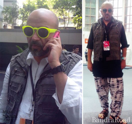 Gautam Kalra in his military styled jacket from a flea market in Goa, at WIFW