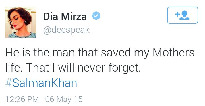 Dia Mirza tweet