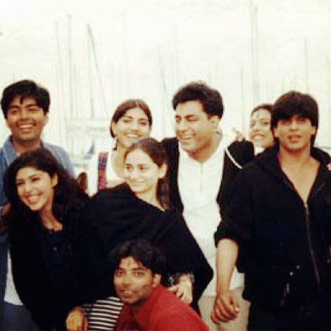 Karan Johar, Shah Rukh Khan, Kajol and Anaita Shroff