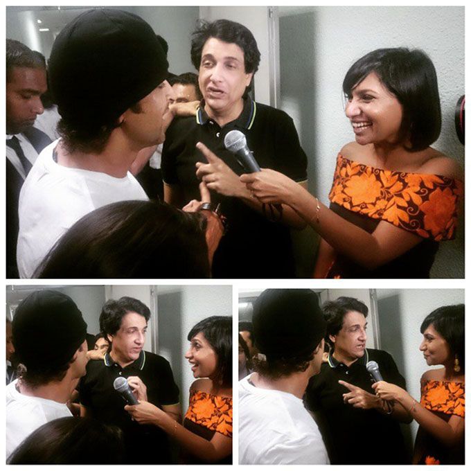 Hrithik Roshan, Shiamak Davar & MissMalini backstage at IIFA 2015