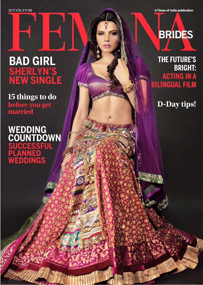 Bad Girl Gone Bridal – Sherlyn Chopra On The Cover Of Femina Brides