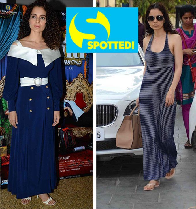 Kangana Ranaut Gives Us Two Navy Looks But Only One Hit The Spot