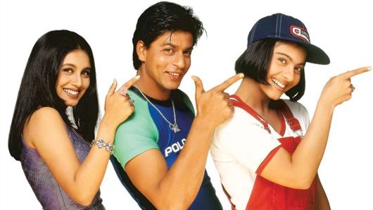 Rani Mukherjee, Shah Rukh Khan and Kajol in Kuch Kuch Hota Hai