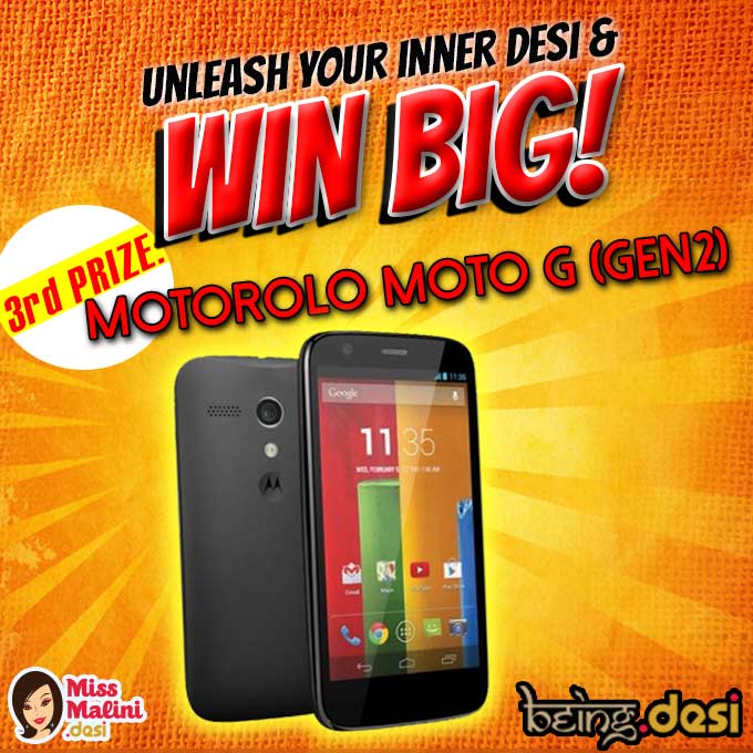 3rd Prize: Motorola Smartphone