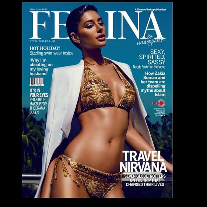 Nargis Fakhri On The Cover Of Femina Just Broke Our Hotness Meter!