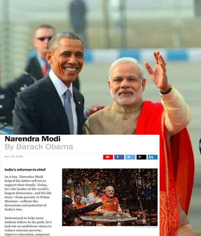 Barack Obama and Narendra Modi