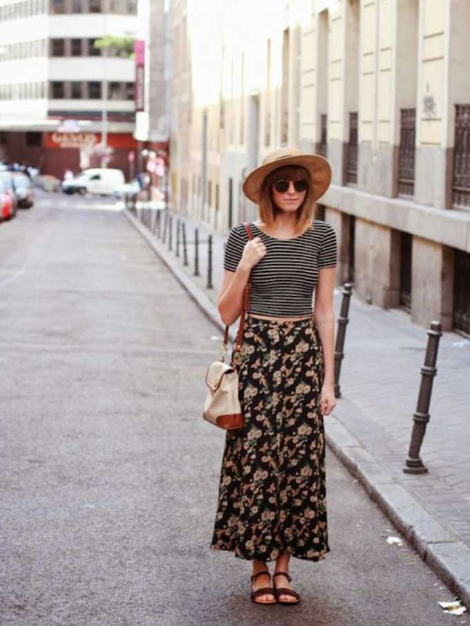 Floppy Hats do the trick too, especially on casual outfits. Pic: Bloglovin.com