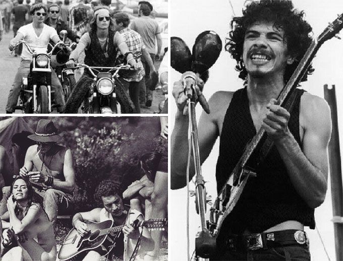 Snapshot of momemts at Woodstock, from back in the day.