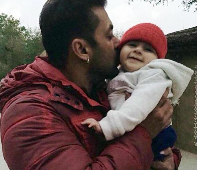 Photo Alert: Salman Khan Kisses The Cutest Baby Ever!