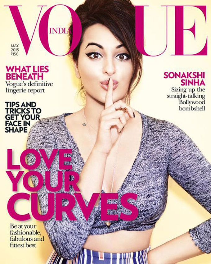 Sonakshi Sinha on the Vogue Cover of May '15
