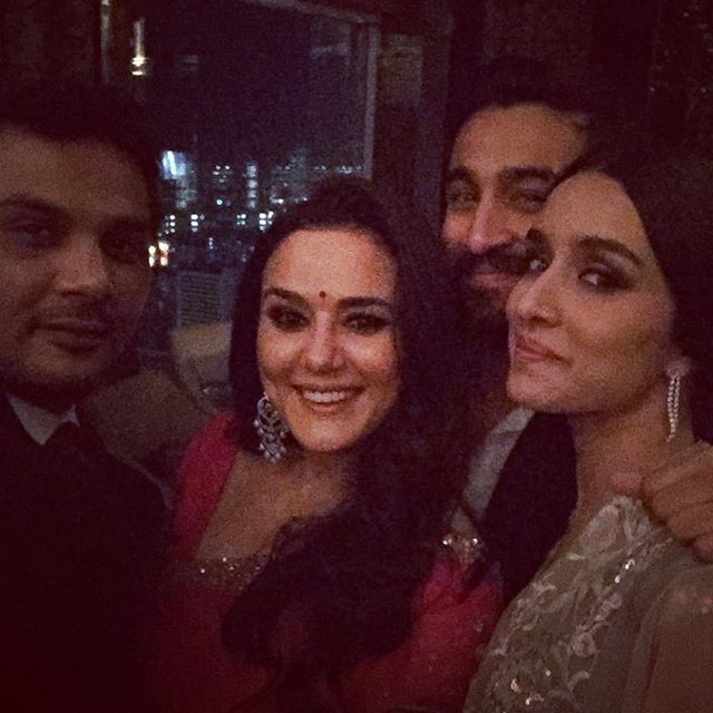Preity Zinta, Shraddha Kapoor and Siddhant Kapoor | Source: Preity Zinta Instagram |