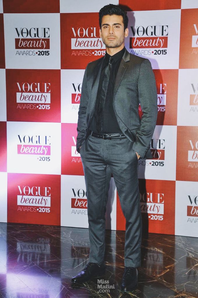 Fawad Khan in Dior Homme at the Vogue Beauty Awards 2015