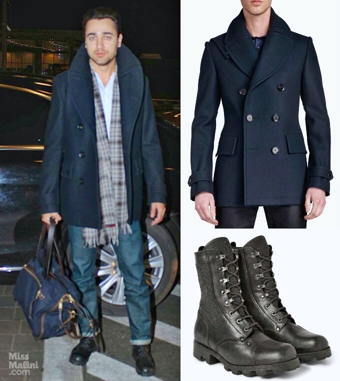 Imran Khan in Belstaff ‘Brentwood’ peacoat and Maison Margiela leather and felt/wool combat boots (Photo courtesy | Viral Bhayani/Maison Margiela)