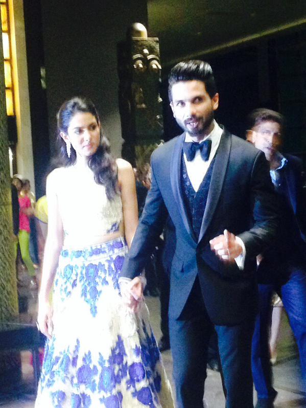 Shahid Kapoor & Mira Rajput Kapoor Arrive At Their Wedding Reception!