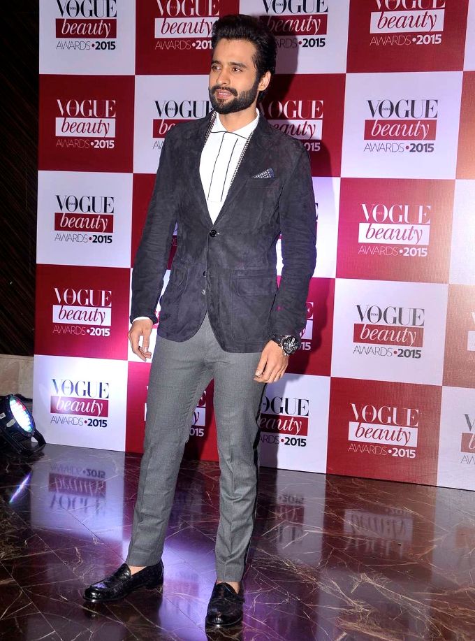 Jackky Bhagnani in Zegna at the Vogue Beauty Awards 2015