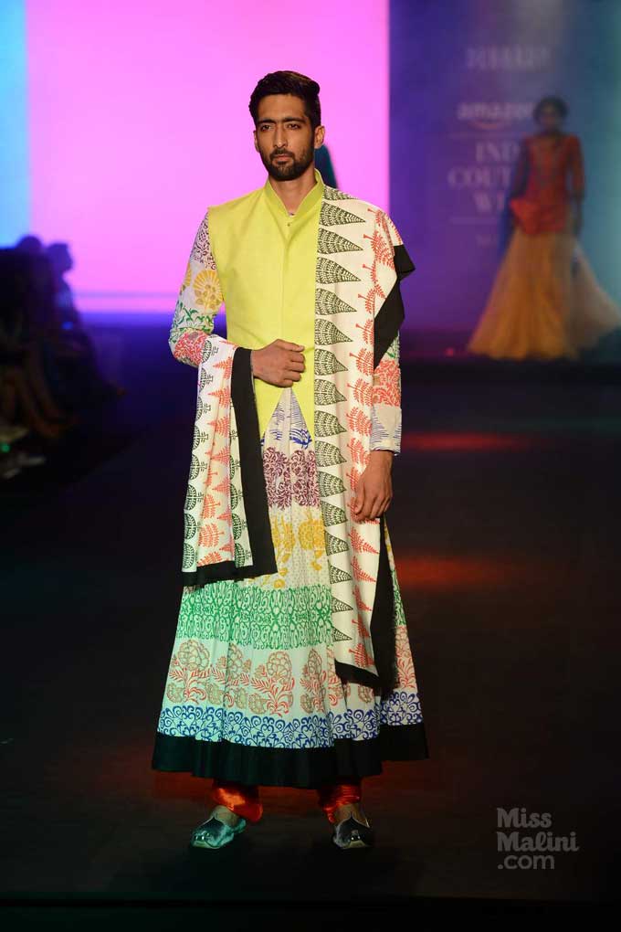 Debarun at Amazon India Fashion Week.