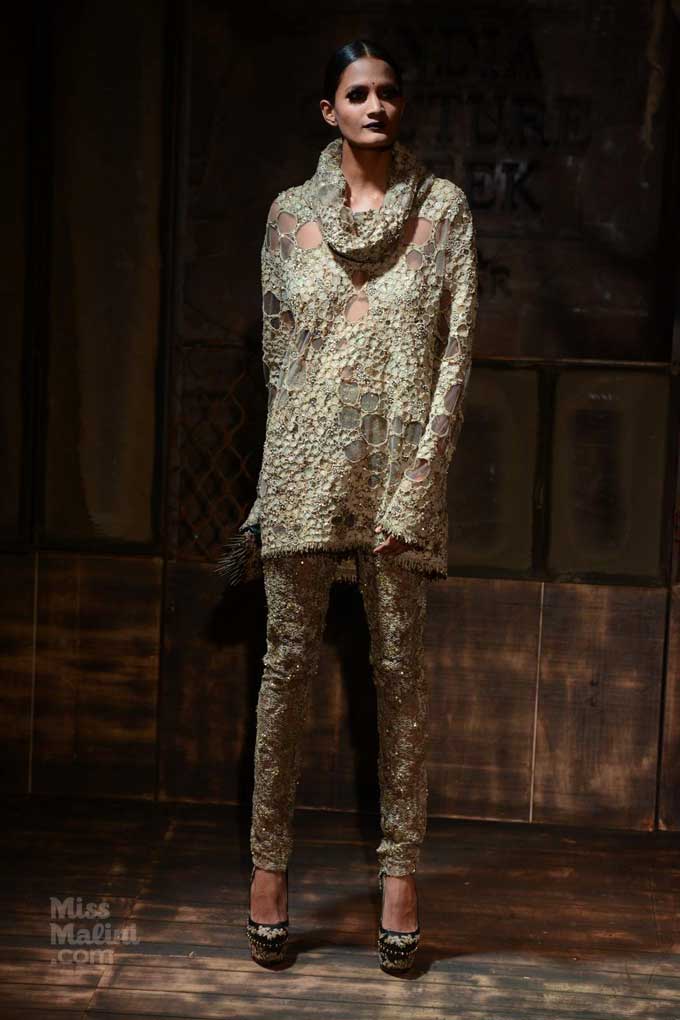Christian Louboutin for Sabyasachi's 'Bater' at #AICW2015