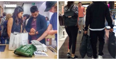 Aww! Virat Kohli Is Carrying Anushka Sharma’s Shopping Bags In London!