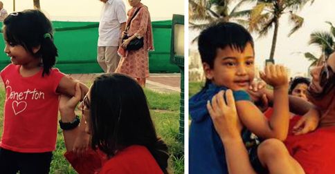 Awww! Vidya Balan Plays With Her Niece And Nephew At A Park!