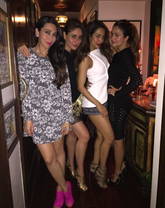 Karisma Kapoor, Kareena Kapoor Khan, Malaika Arora Khan and Amrita Arora (Source: Instagram/@therealkarismakapoor)