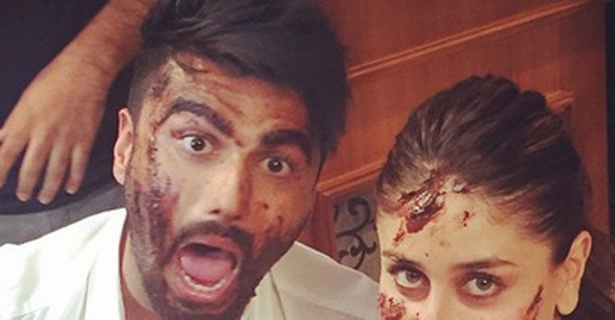 Photo Alert: Arjun Kapoor’s Cake Fight With Kareena Kapoor Looks Like Too Much Fun!