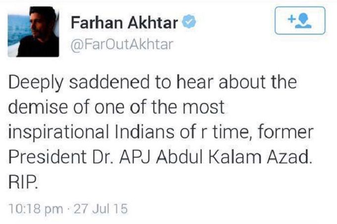 Not Just Anushka Sharma Even Farhan Akhtar Goofed Up APJ Abdul Kalam’s Name!