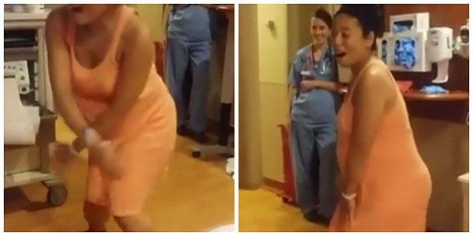 This Pregnant Woman Going Into Labor Has The Most Spectacular Way Of Dealing With Her Contractions!
