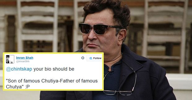 Someone Called Rishi Kapoor A Ch**iya On Twitter & He Was NOT Impressed!
