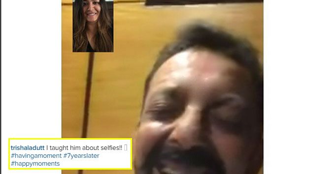 Sanjay Dutt’s Daughter Just Posted A Photo Of Her Facetime-ing With Him!