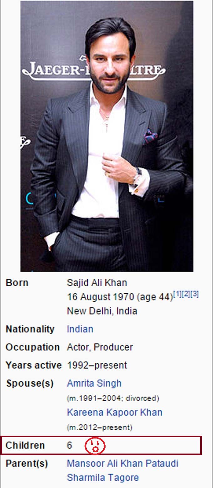 We Went Through Saif Ali Khan’s Wikipedia Page And It BLEW Our Minds!