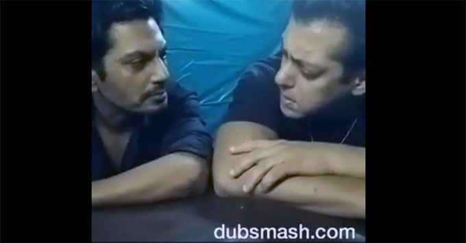 Amazing! Salman Khan &#038; Nawazuddin Siddiqui Swapped Roles For This Dubsmash Video!