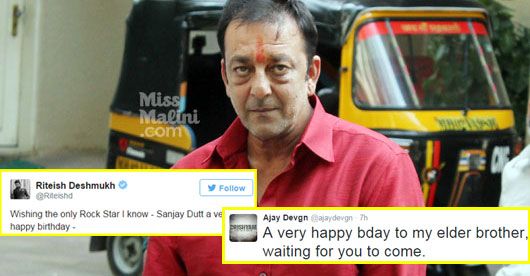 Bollywood Celebs Tweet For Sanjay Dutt’s Birthday!