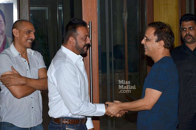 In Photos: Sanjay Dutt Returns Home; Meets Friends