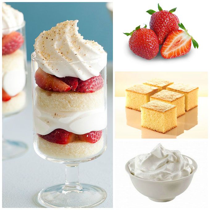 Strawberries & Cream Trifle