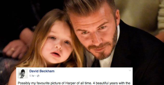 Aww! David Beckham Celebrated Harper’s Birthday By Sharing The Most Touching Photo And Message