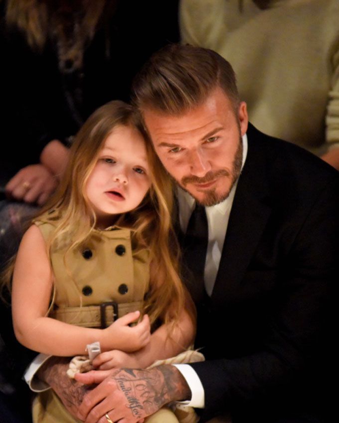 David Beckham and Harper Beckham (Source: Tumblr)