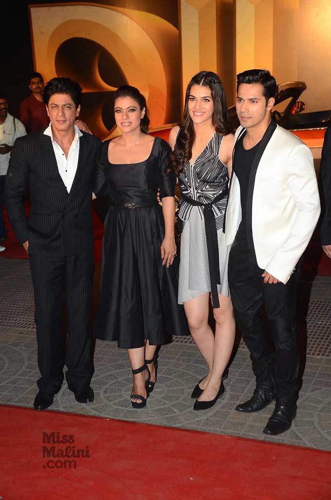 Shah Rukh Khan, Kajol, Kriti Sanon, Varun Dhawan