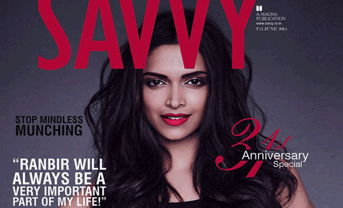 Deepika Padukon On The Cover Of Savvy Magazine